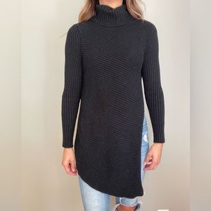 Turtleneck Asymmetrical Sweater
